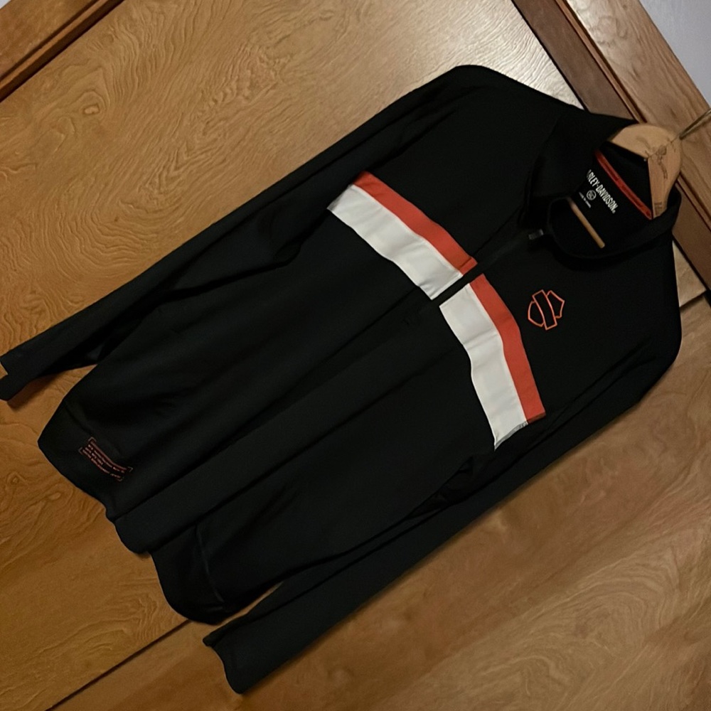 1/4 zip light weight pullover Harley Davidson